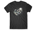 Astronaut Soccer T-Shirt - Black