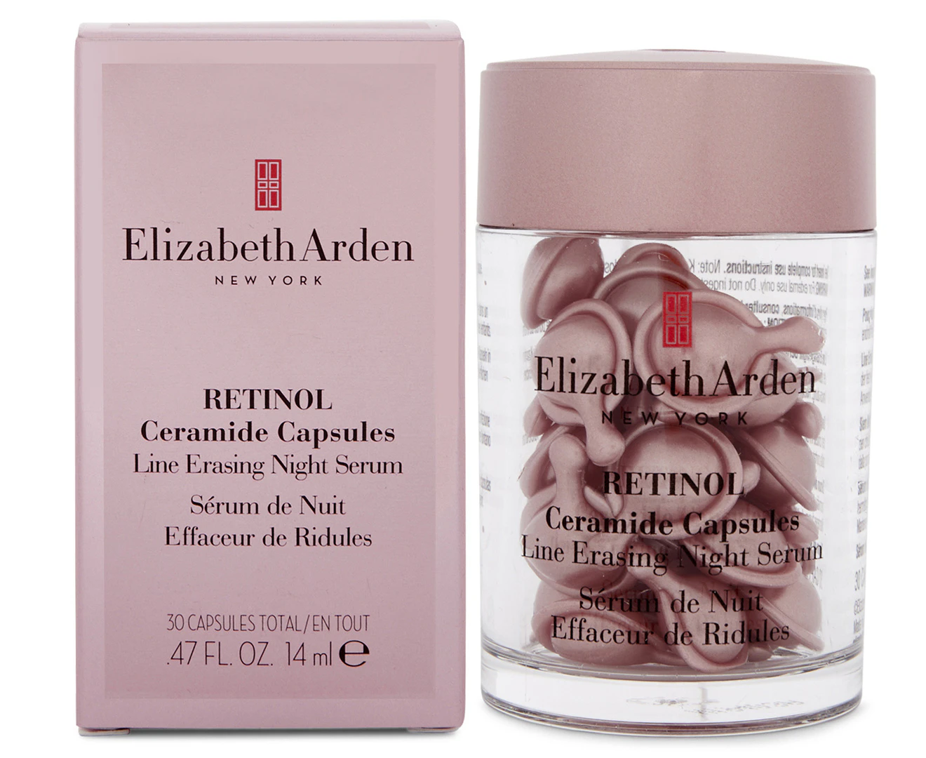 Elizabeth Arden Retinol Ceramide 30 Capsules Line Erasing Night Serum 14mL