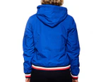Tommy Hilfiger Sport Women's Stripe Ribbed Hooded Jacket - Lapis