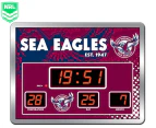 NRL Manly Warringah Sea Eagles Glass Scoreboard LED Clock