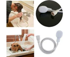 1.2m Dog Shower Head Spray Drains Strainer Pet Bath Hose