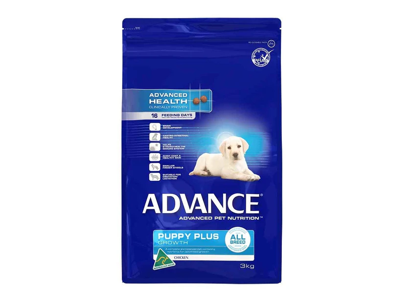 Advance Puppy Plus Growth Dog Food All Breed Chicken 3kg (P5837)
