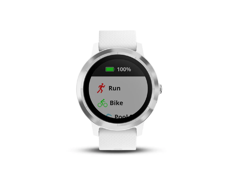 Garmin Vivoactive 3 - White with Stainless Hardware (010-01769-A2) (Eng Only)