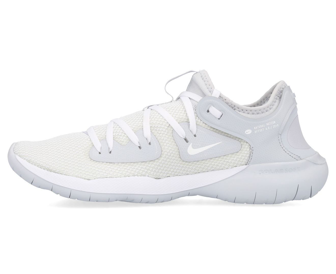 Nike Men's Flex RN 2019 Running Sports Shoes - White/White-Pure ...