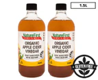 2 x NatureFirst Organic Apple Cider Vinegar 750mL