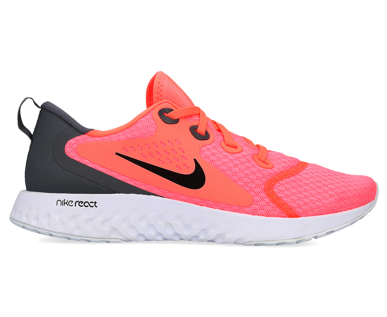 Nike Women's Legend React Running Sports Shoes - Lava Glow/Black/Cool ...