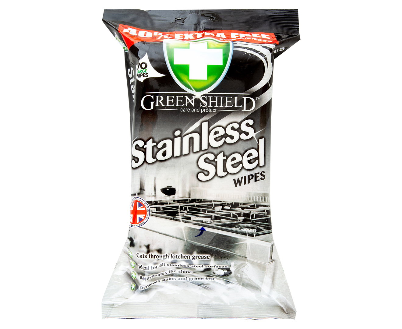 Green Shield Stainless Steel Wipes, 70 Extra Large Sheets - Wilsons -  Import, distribution and wholesale of branded household, hardware and DIY  products