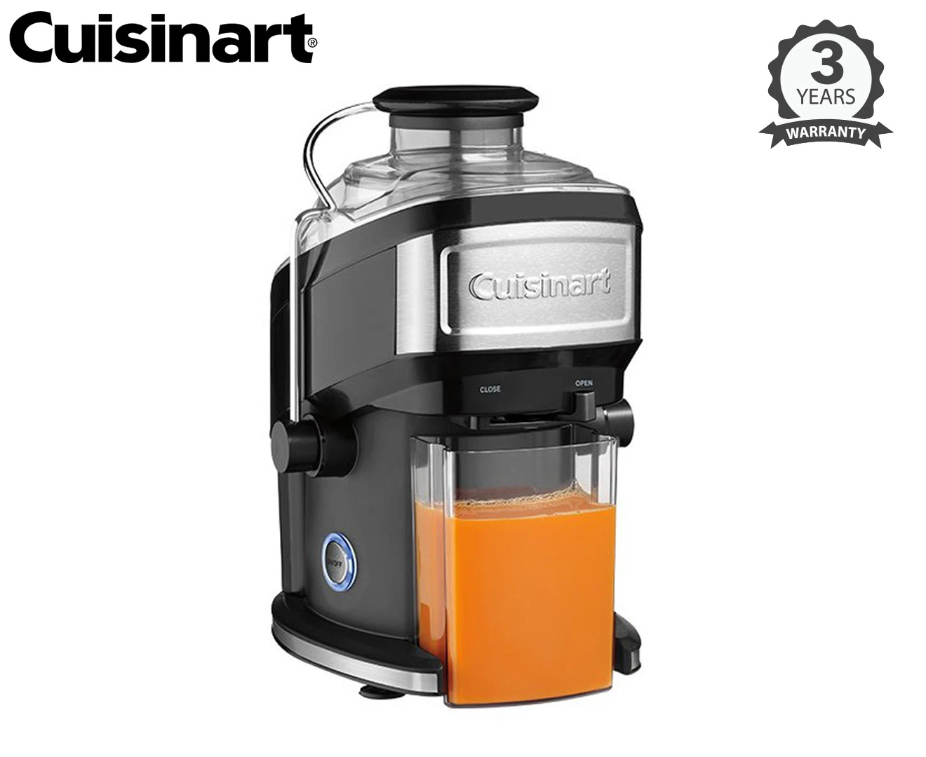 Cuisinart Electric 480ml Compact Juice Extractor Fruit/Vegetable Pulp Juicer