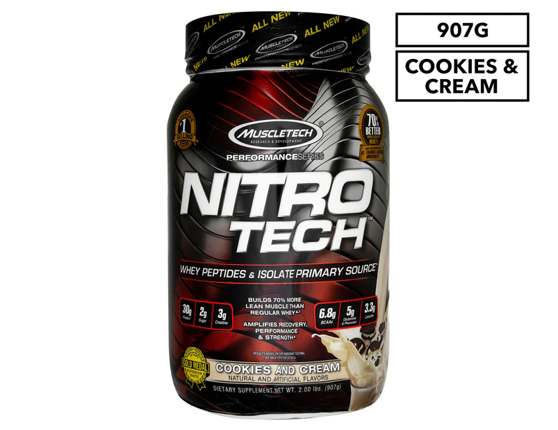 Muscletech Nitro-Tech Whey Protein Cookies & Cream 907g