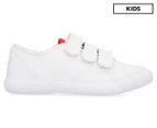 Le Coq Sportif Kids' Pre-School Nationale Sport Shoe - Optical White