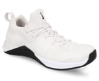 Nike Women's Metcon Flyknit 3 Cross-Training Weightlifting Shoes - White/Platinum Tint-Black