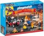 Playmobil Advent Calendar - Construction Site Fire Rescue with Pullback Motor 1