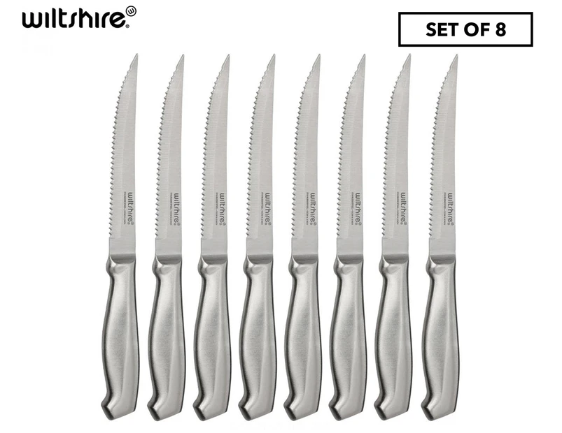 Set of 8 Wiltshire Stainless Steel Steak Knives