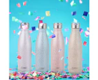 S/S Insulated Drink Bottle 500ml Silver Beverage Flasks Double Wall Thermal