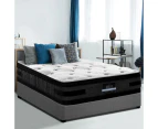 Giselle 36CM KING Mattress Bed 7 Zone Euro Top Pocket Spring Medium Firm Foam