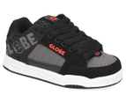 Globe Boys' Tilt-Kids Shoe - Black/Red/Grey Knit