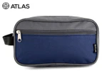 Atlas Travel Toiletries Bag - Navy/Grey