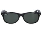 Ray-Ban RB2132901 New Wayfarer Polarised Sunglasses - Black/Green 2