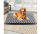 Pet Dog Bed Cat Beds Mattress Pad Mat Deluxe Cushion Pillow Soft Canvas Chevron i.Pet