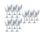 18PK Cristal D'Arques Rendez-Vous 250ml Red White Wine Glasses Bar Tableware