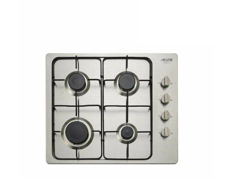Euro Cooktop Gas 600mm Stainless Steel EV4BGSX