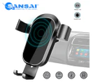 Sansai Wireless Car Charger & Mount Holder for iPhone X, XS, 8 Plus & Samsung