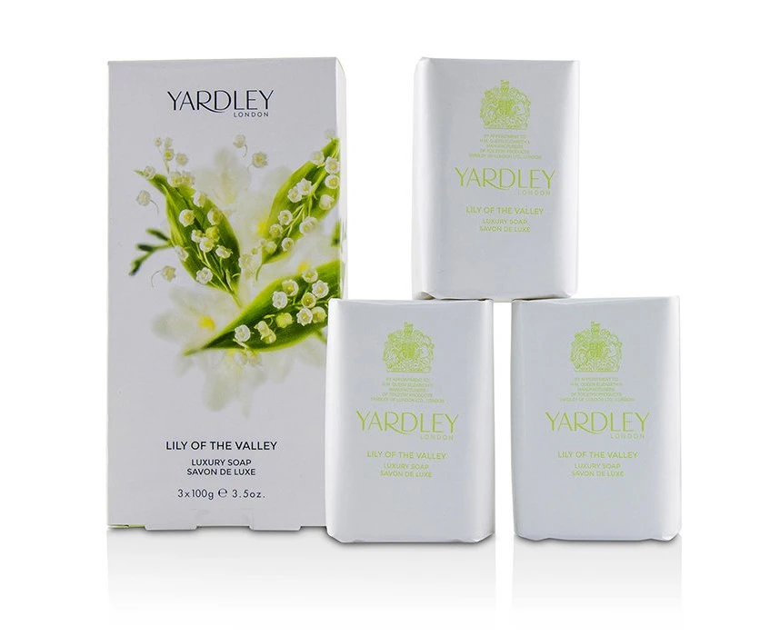 Lily of The Valley by Yardley London 3 x100g soap