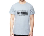 Unit Men's Delegator Tee / T-Shirt / Tshirt - Grey Marle