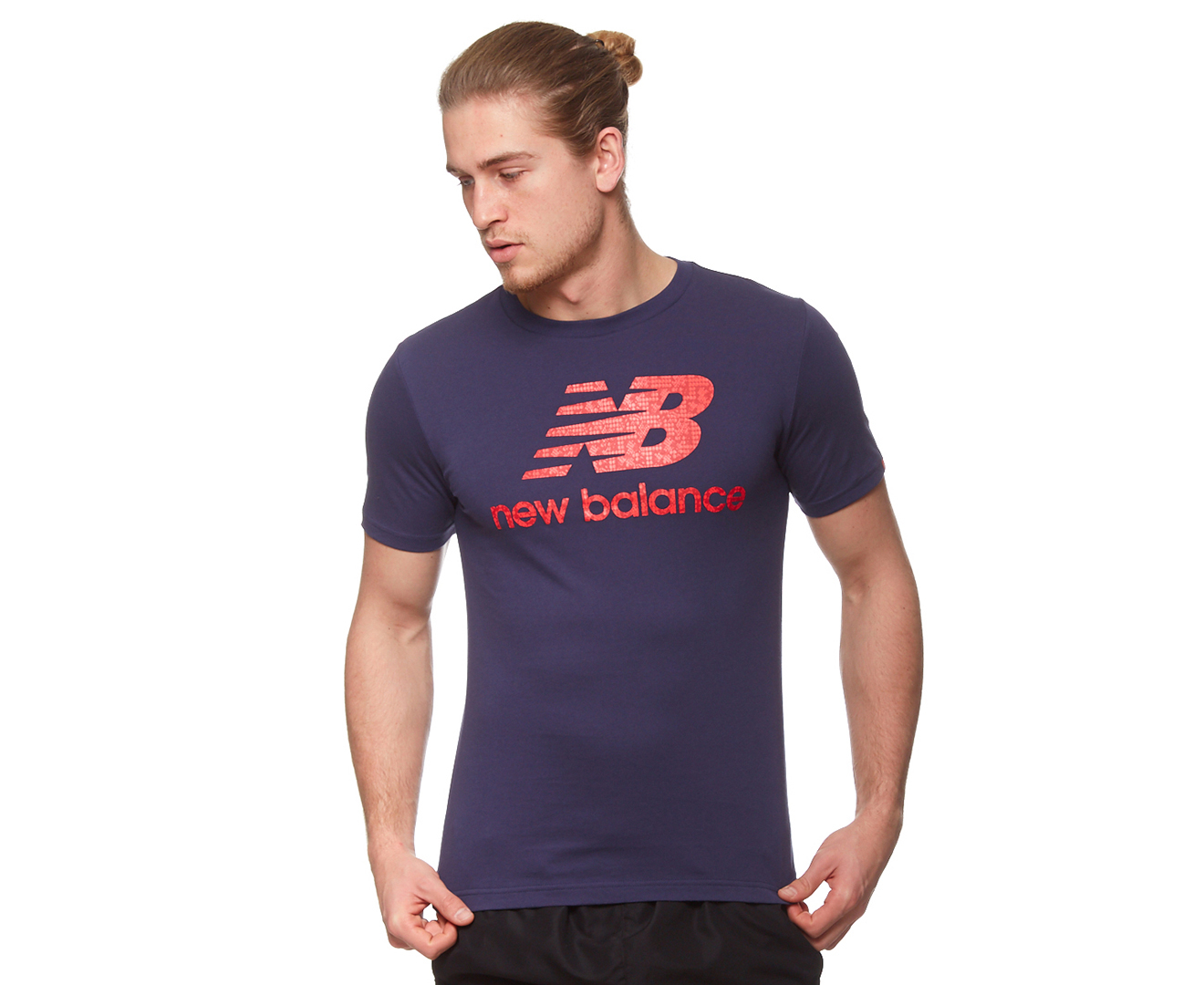 New Balance Men's Essential Field Logo Tee / T-Shirt / Tshirt - Dark ...