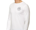 New Balance Men's TC Long Sleeve Tee / T-Shirt / Tshirt - White
