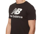 New Balance Men's Essential Field Logo Tee / T-Shirt / Tshirt - Black