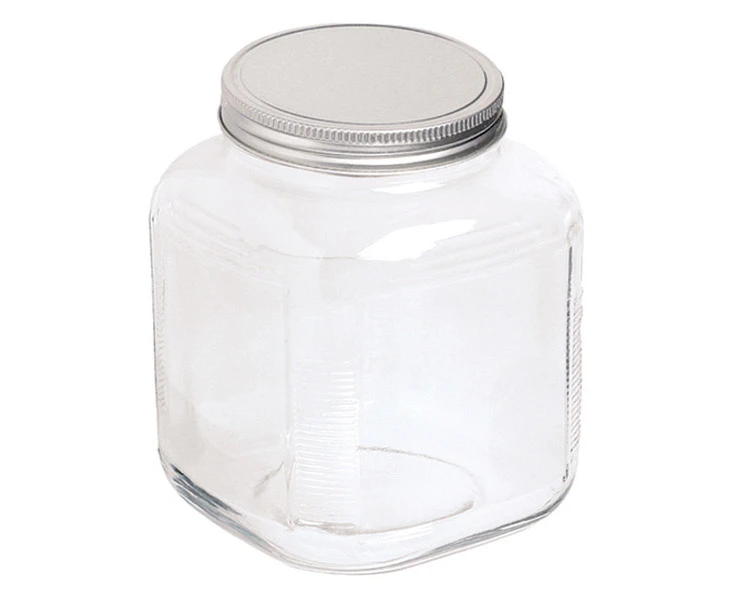 Anchor Hocking 2.25ml Counter Top Jar Food Container Organiser w/ Lid Clear