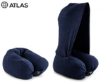 Atlas Travel Hooded Neck Pillow - Navy