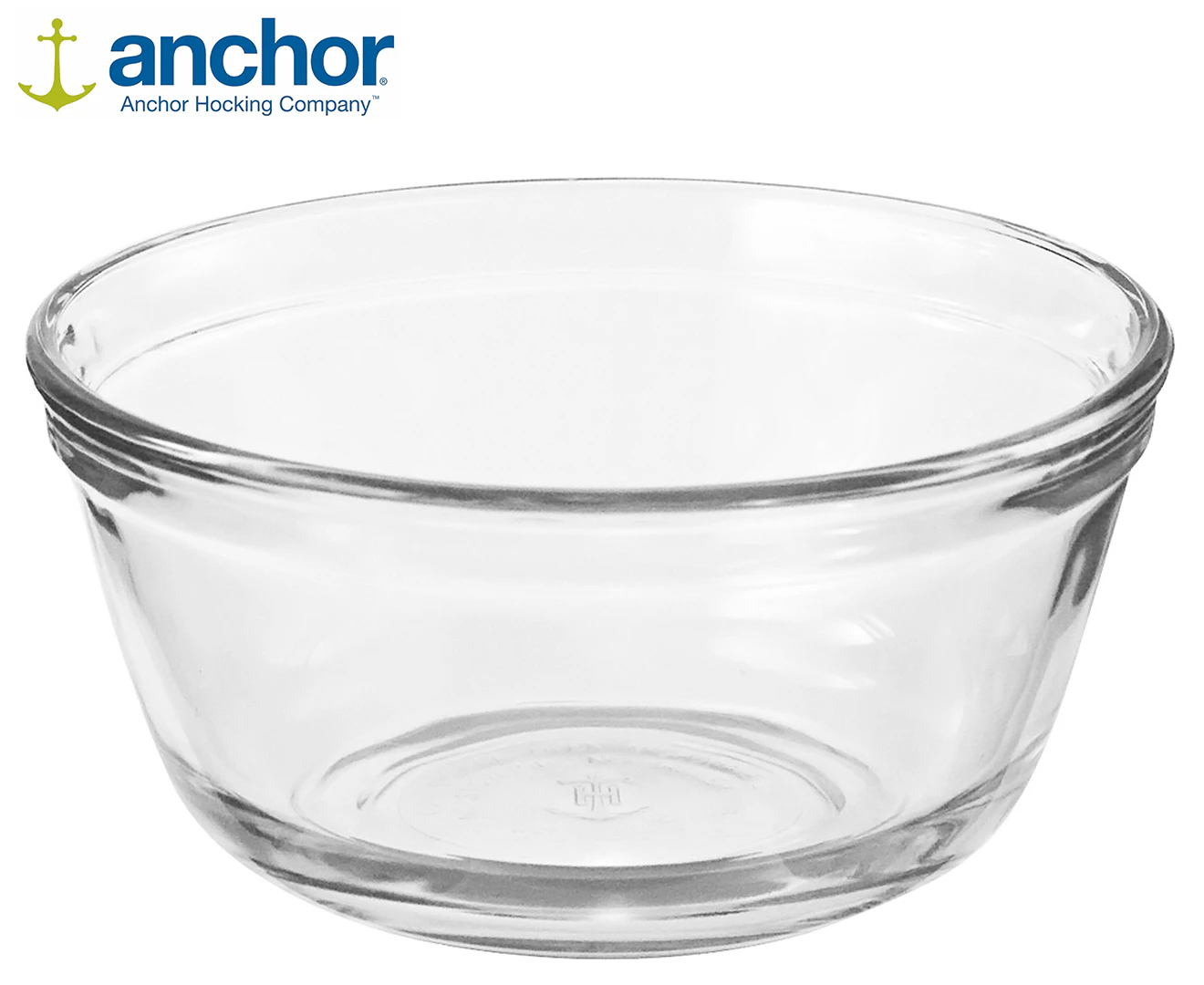 Anchor Hocking 21cm/2.5L Glass Mixing Bowl Original Stirring Serving Dish Clear