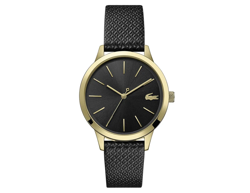 Lacoste Women's 36mm Lacoste.12.12 Leather Watch - Gold/Black