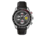 Scuderia Ferrari Men's 47.6mm Speedracer Chronograph Leather Watch - Black/Silver