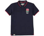 RFU Boys England Core Polo Shirt Top Junior - Navy