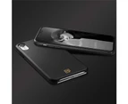 Spigen iPhone XR (6.1") La Manon Premium Leather Case, Black, Durable leather with Slim and Non-Slip Design