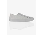 Plain Low Top Trainers - Grey