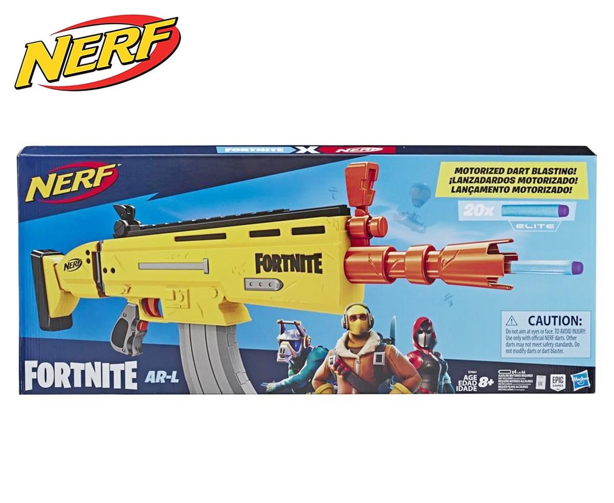 Fortnite NERF Elite AR-L Dart Blaster Motorized 10 Dart Blasting ON HAND AUSSIE 