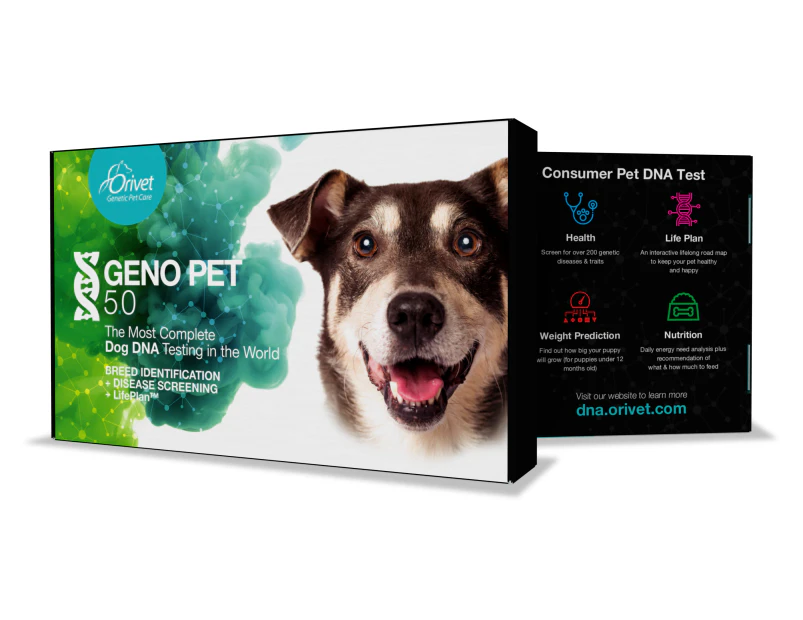 Genopet 5.0 Dog DNA Test for Breed Detection & Diseases Screening