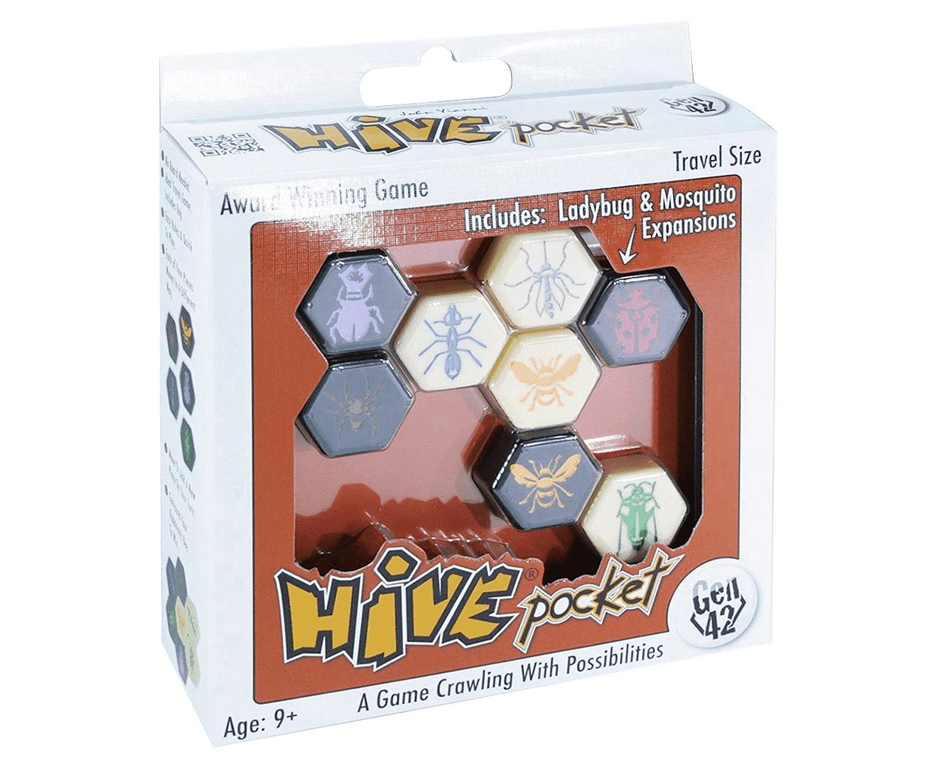 Gen42 Hive Pocket Edition Tabletop Abstract Strategy Multiplayer Grid Game 9y+