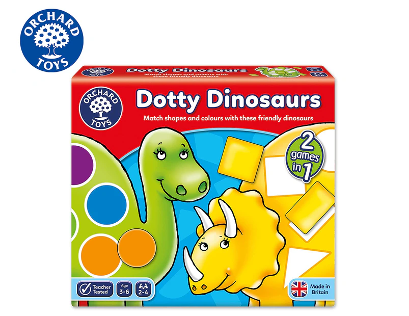 Orchard Game Dotty Dinosaurs Shape & Colour Matching Game