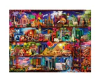 2000pc Ravensburger World Of Books Aimee Stewart Family Family Jigsaw Puzzle Set