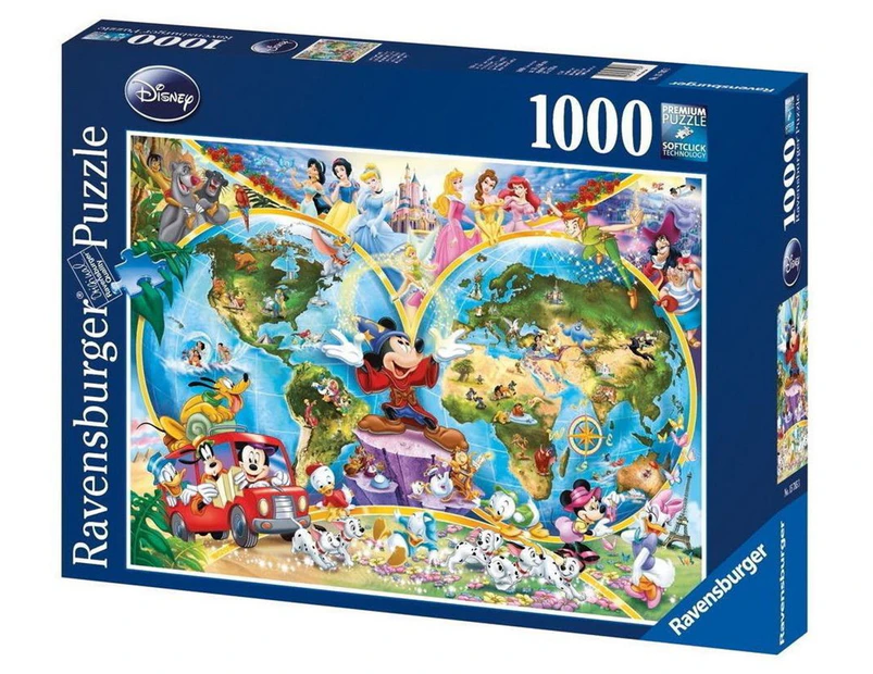 Ravensburger Disney World Map 1000-Piece Jigsaw Puzzle