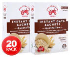 2 x 10pk Red Tractor Foods Instant Oats Sachets Original Creamy Style 340g