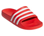 Adidas Adilette Aqua Slides - Active Red/White