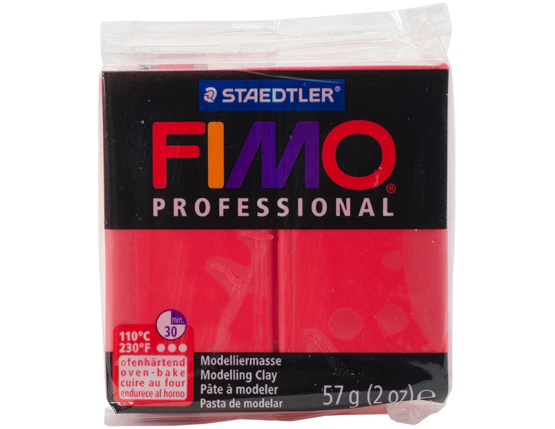 Fimo Professional Soft Polymer Clay 2Oz-Red