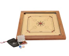 87X87cm Plywood Championship Carrom Board With 74X74cm Internal Playing Area.