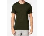Alfani Green  Mens Size Small S Premium Stripe Shirt Sleeve T-Shirt